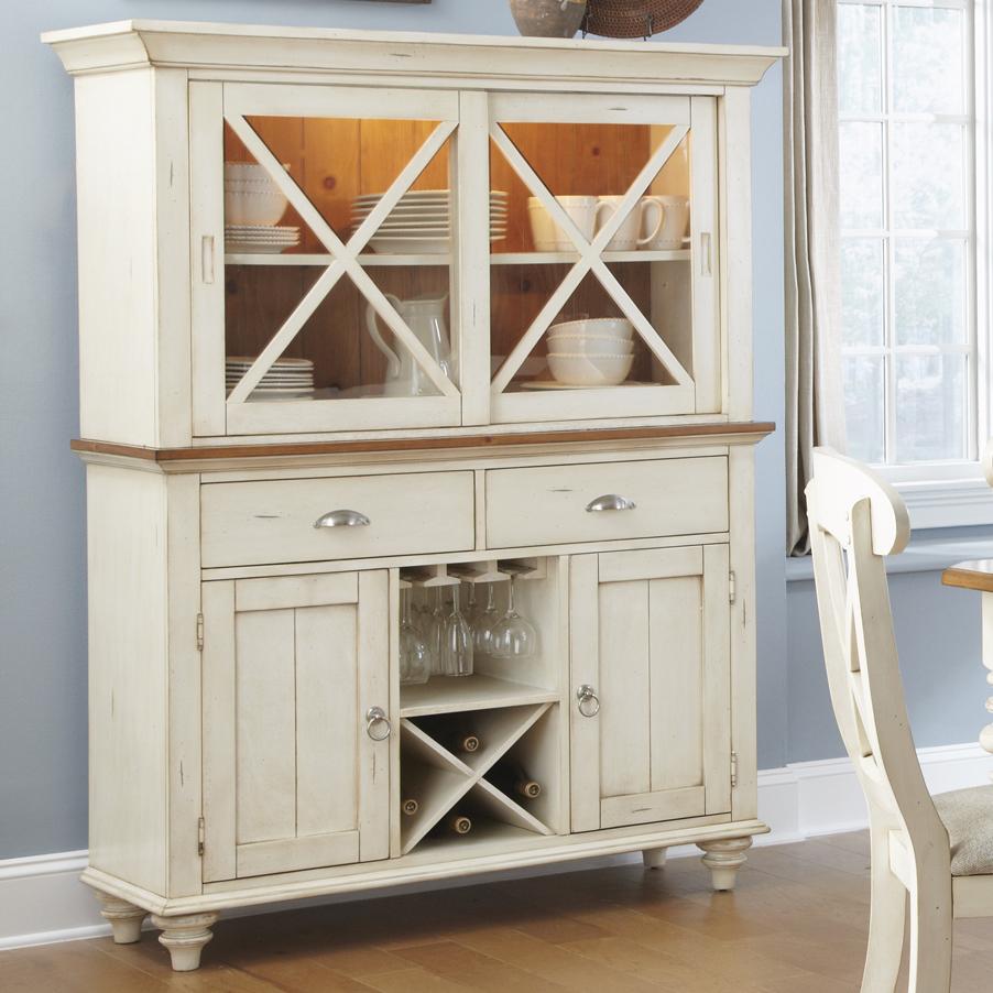 Liberty Furniture Ocean Isle 303CDHB Modern Farmhouse Buffet & Hutch